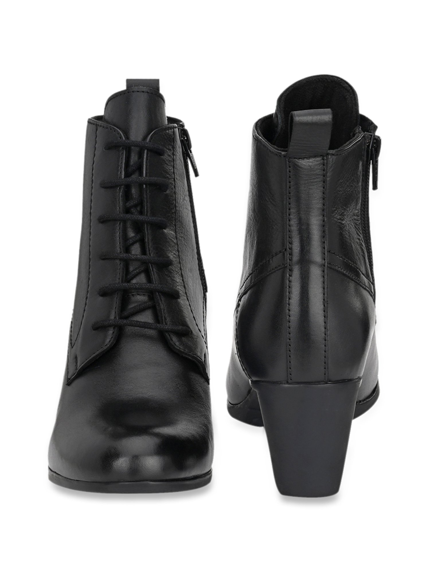 Delize Women's Black Derby Boots