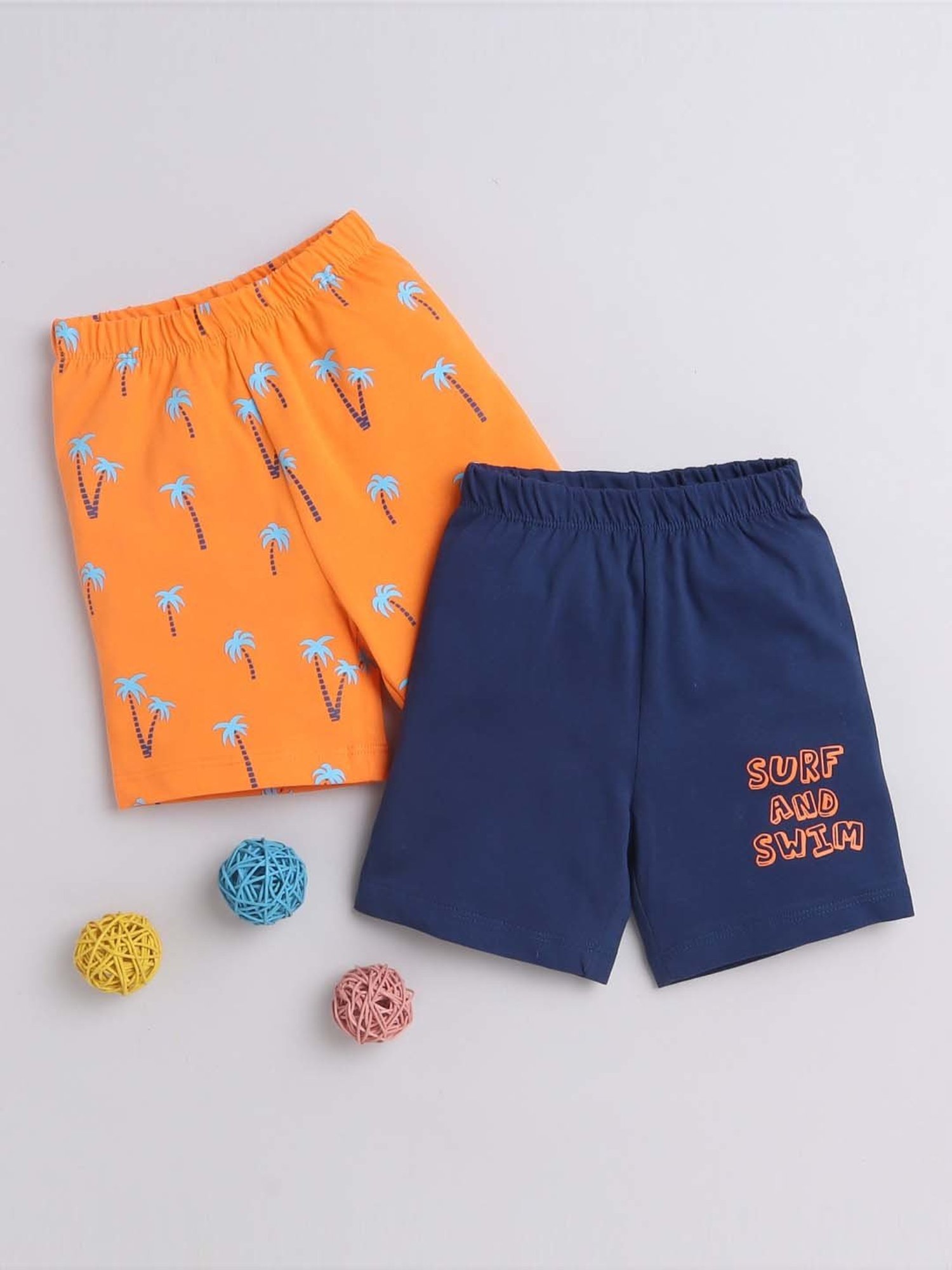 Bumzee Kids Multicolor Printed Shorts (Pack Of 3)