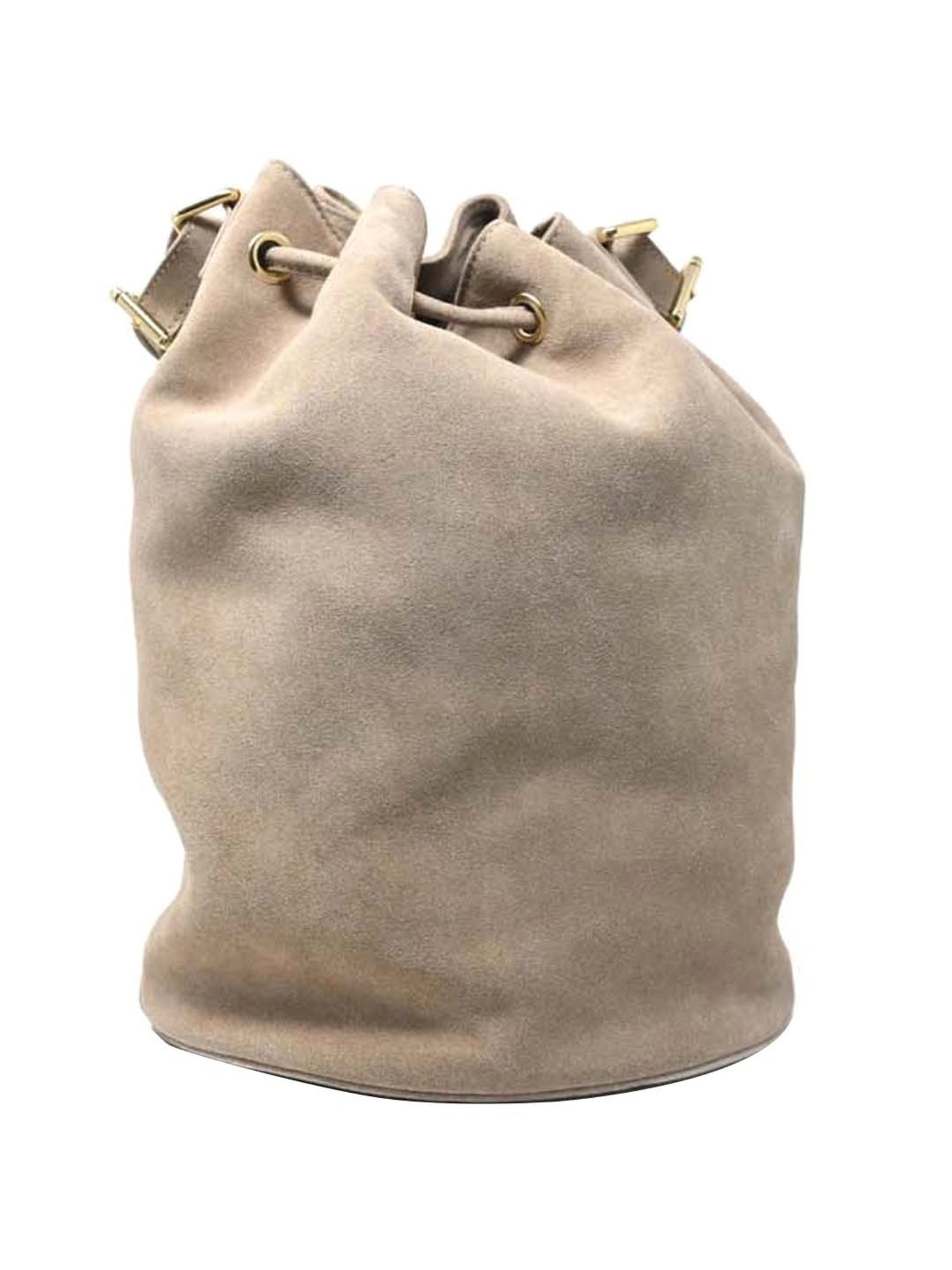 Tohl Beige Solid Large Handbag