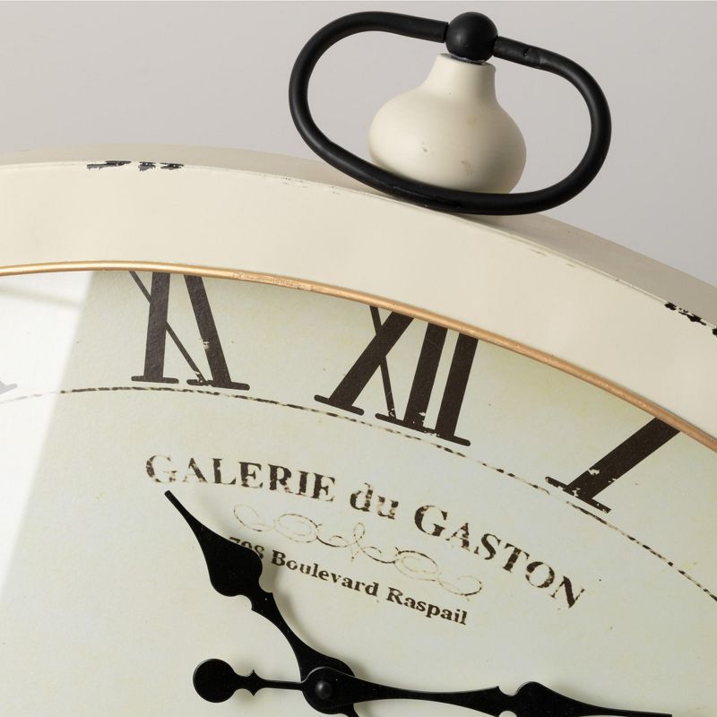 Square Industrial Table Clock - Stonebriar Collection