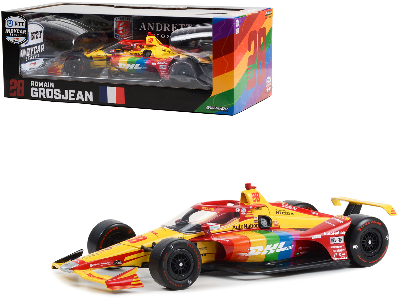 Dallara IndyCar #2 Josef Newgarden "Shell Oil" Team Penske Winner "108th Indianapolis 500 - NTT IndyCar Series" (2024) 1/64 Diecast Model Car by Greenlight