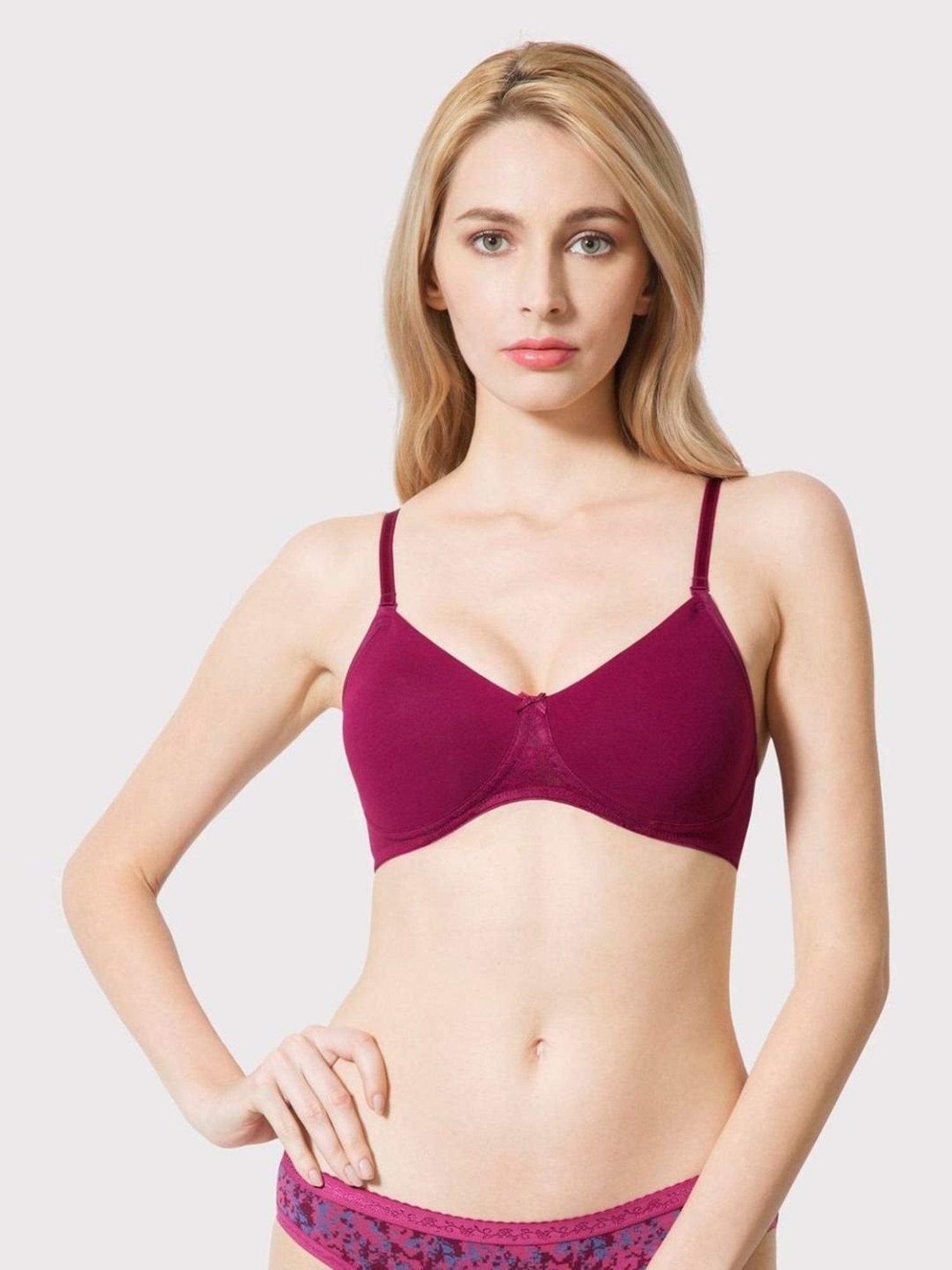 Tweens Peach & Green Non Padded Bra (Pack Of 2)