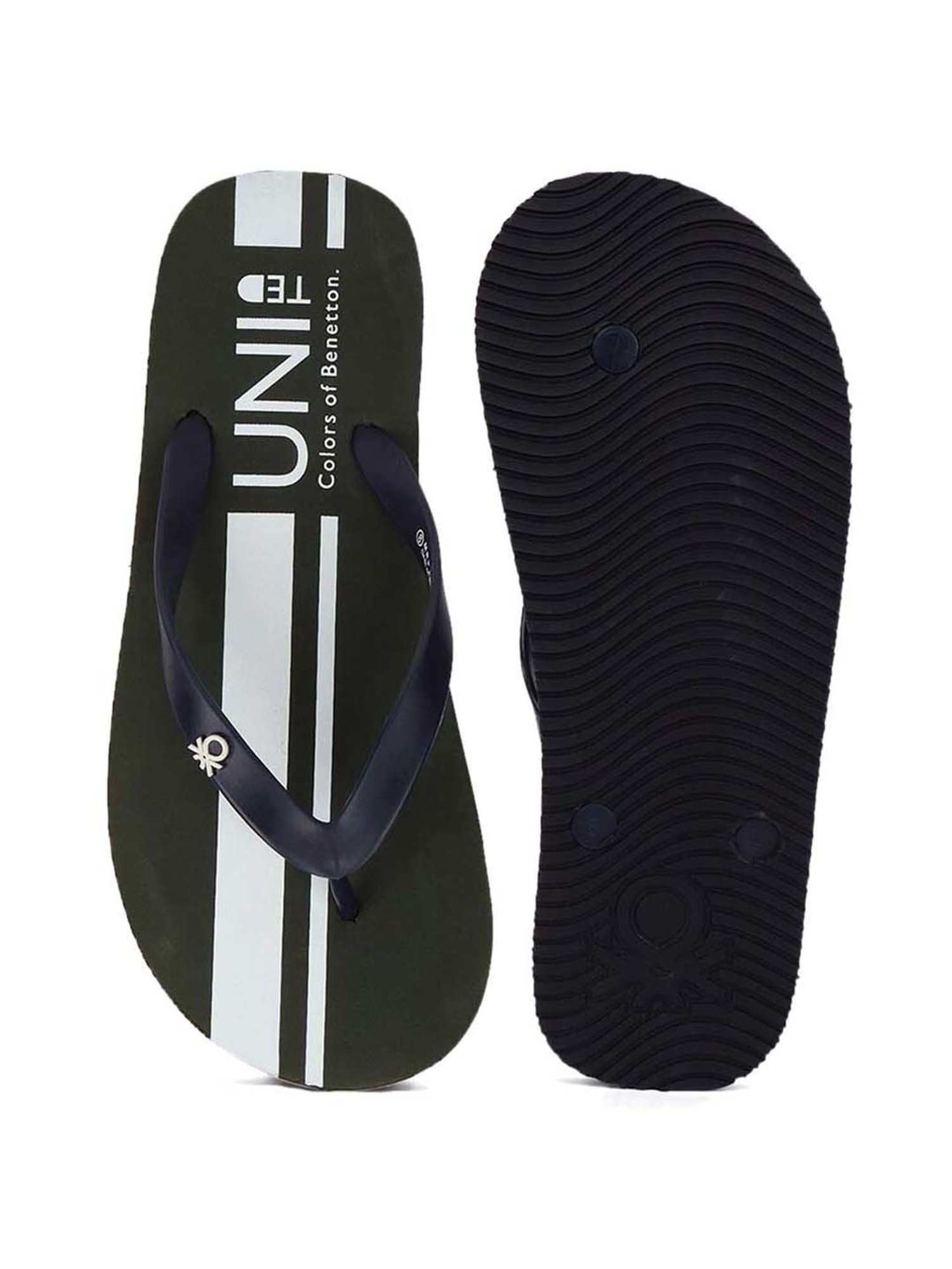 United Colors of Benetton Men's Navy Flip Flops