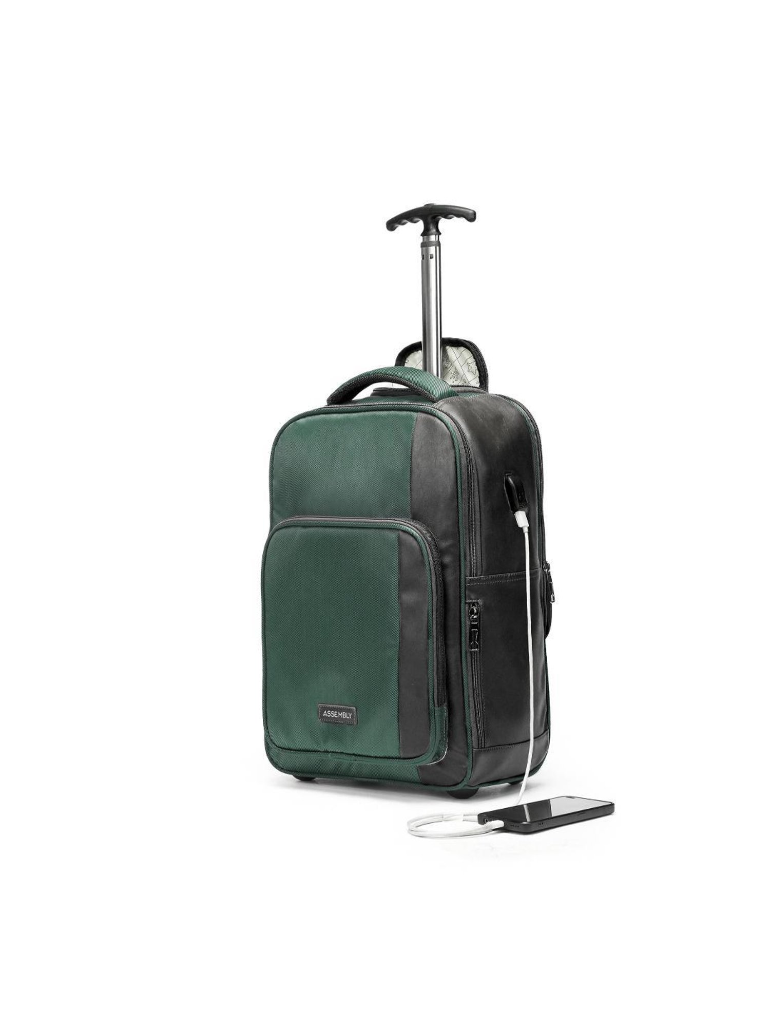 Assembly Green Large Laptop Backpack Trolley Bag - 30 Ltrs