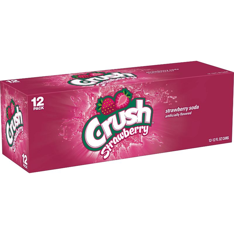 Crush Strawberry Soda - 12pk/12 fl oz Cans