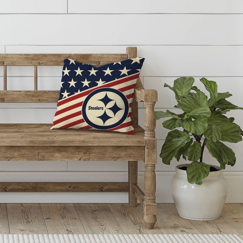 NFL Pittsburgh Steelers Americana Decorative Throw Pillow
