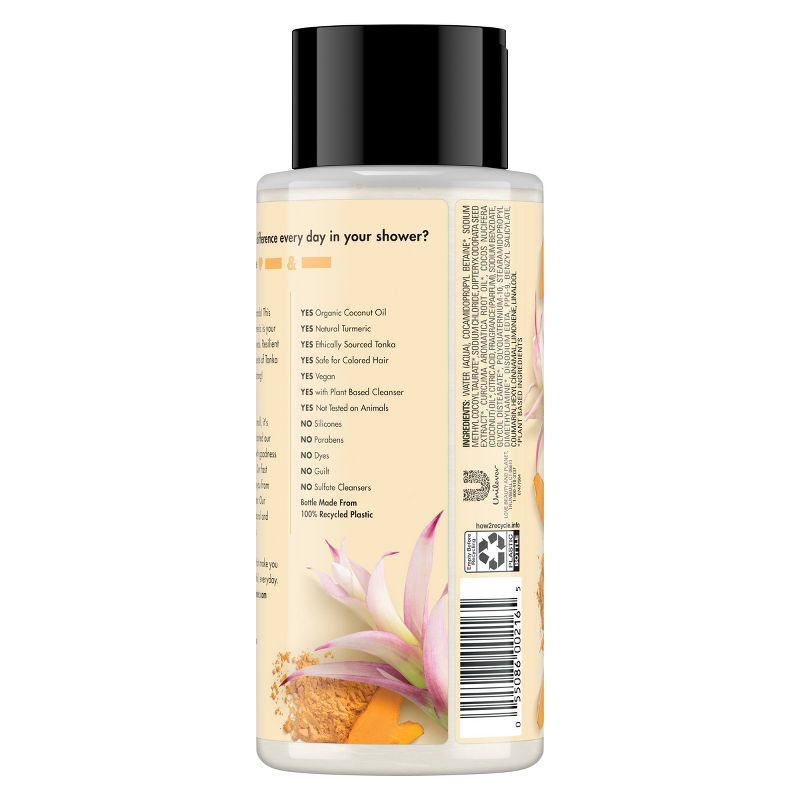 Love Beauty & Planet Turmeric and Tonka Essence Prevent and Preserve Sulfate Free Shampoo - 13.5 fl oz