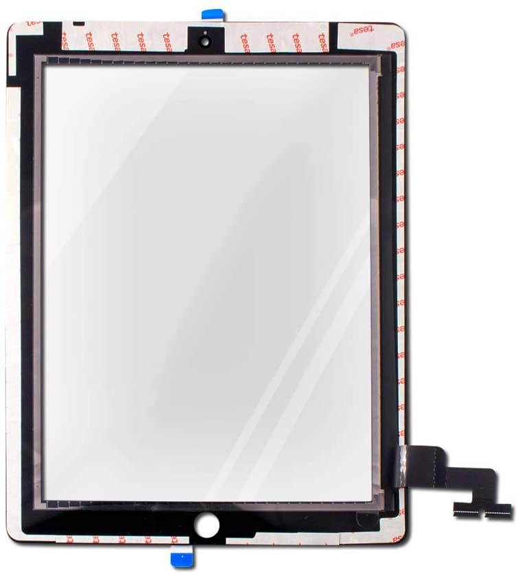Group Vertical Replacement Touch Screen Digitizer Glass Lens Compatible with Apple iPad 2 (Black) (A1395, A1397, A1396)