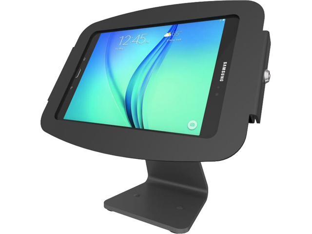 Compulocks Space 360 - Mounting kit (stand base, enclosure) for tablet - lockable - high-grade aluminium - black - scree