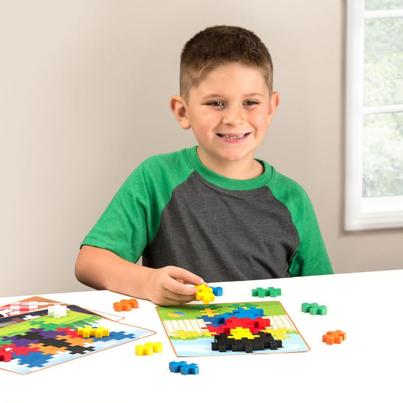 Plus-Plus BIG Picture Puzzles - Building STEM Toy - Basic Color Mix