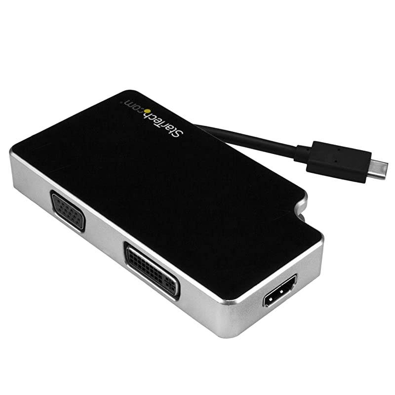 com USB C Multiport Adapter UHD 4K USB C to VGA DVI HDMI USB C Adapter USBC VGA Multiport Adapter CDPVGDVHDB