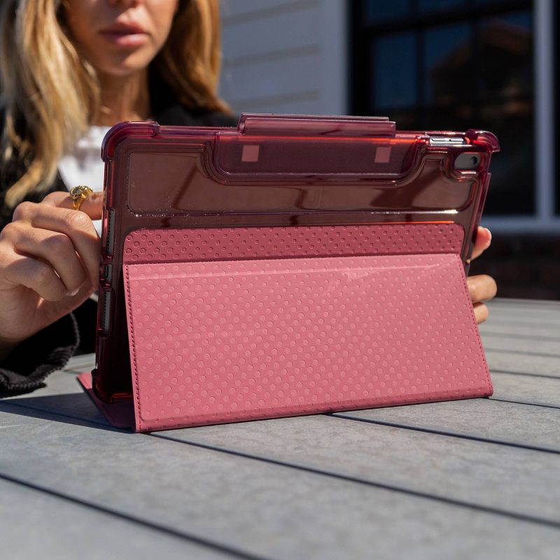 (U) by UAG Apple iPad (7th/8th Gen) 10.2-inch Lucent Case - Aubergine/Dusty Rose