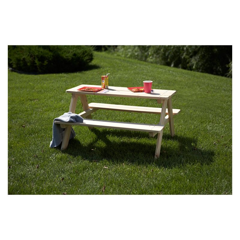 Rectangle Wooden Kids Picnic Table - Merry Products