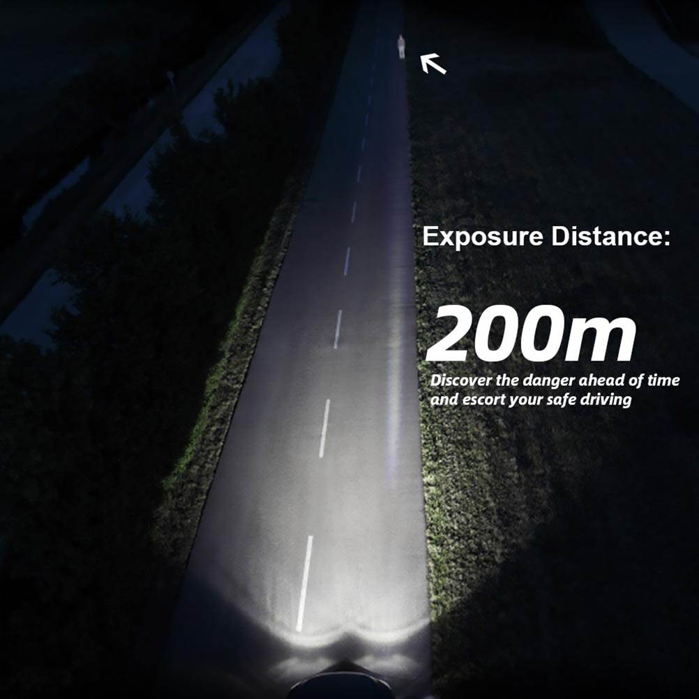 1 Pair Super Bright Headlight Automobile Headlights Useful Car LED Lamps