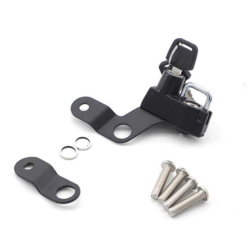 Helmet Lock Anti-Theft Helmet Security Lock for Suzuki GSX1300R Hayabusa 2008 and Newer-Black