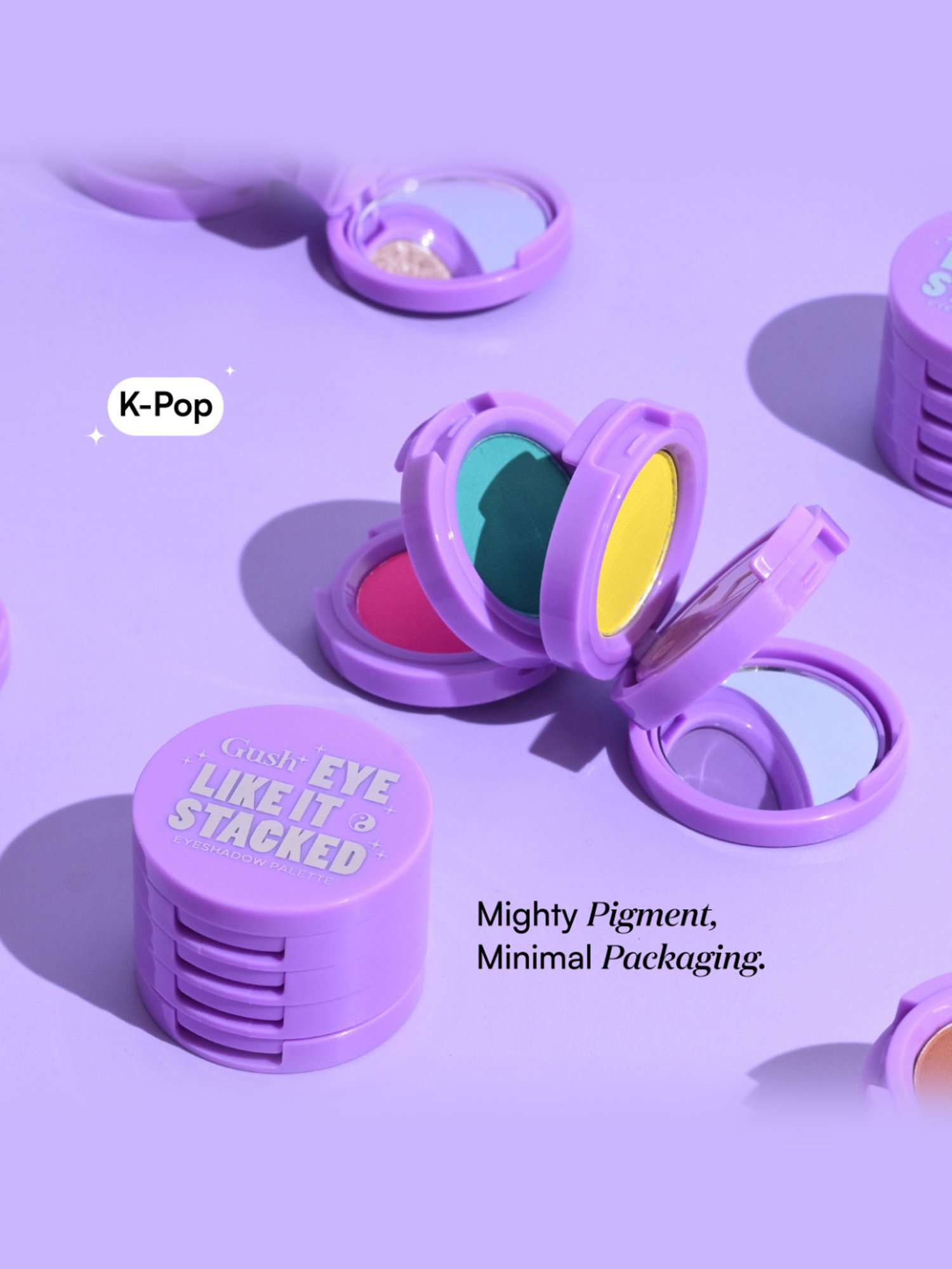 Gush Eye Like It Stacked Eyeshadow Palette K-Pop - 3.6 gm