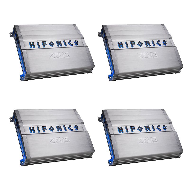 Hifonics ZG-1200.4 Zeu Gamma 1200W Max Class A/B 4 Channel Car Audio Amplifier (4 Pack)
