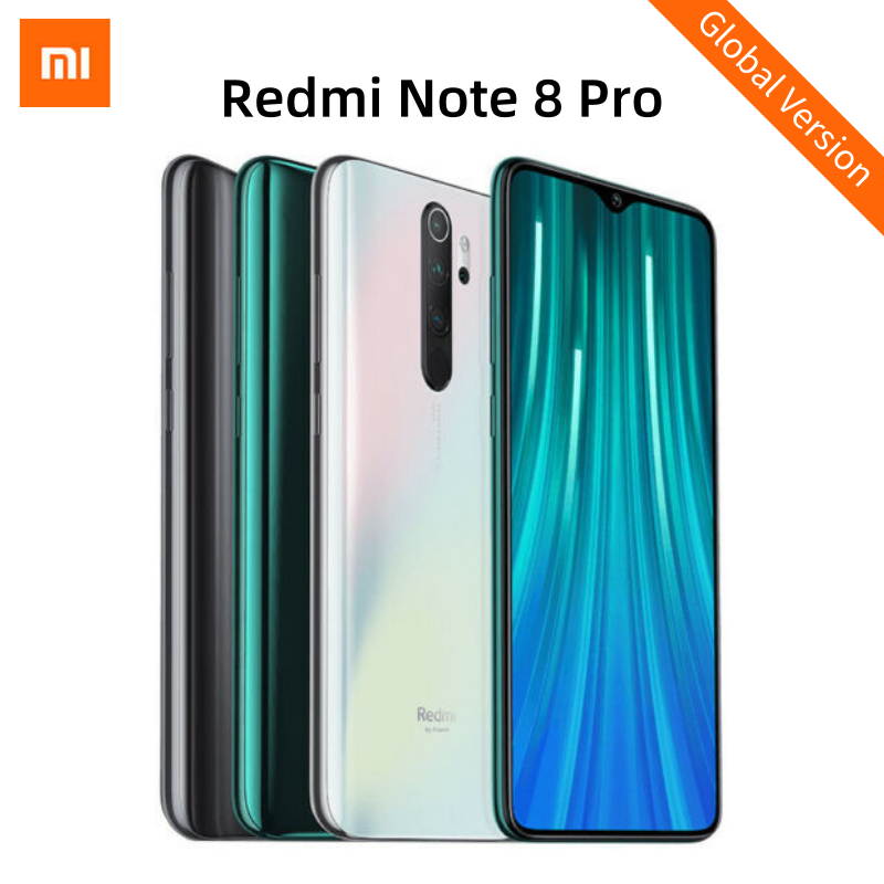 Global Version Xiaomi Redmi Note 8 Pro 6GB 128GB MTK Heilo G90T Mobile Phone Quad Cameras smartphone 64MP 4500mah NFC 18W