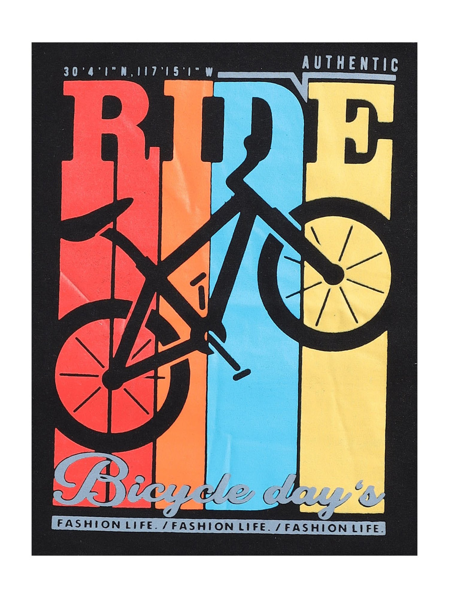 Todd N Teen Kids Black & Grey Printed T-Shirt with Trackpants