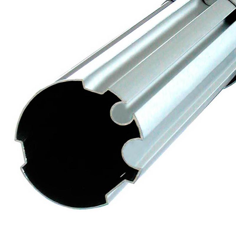 Kokido Pool Cover Reel 3.25 Inch 14 to 18.6 Foot Grooved Metal Tube Set, K480BX