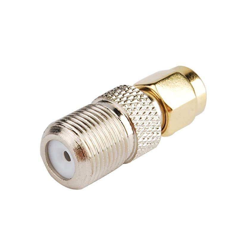 2pcs  RF coaxial coax adapter SMA male to F female