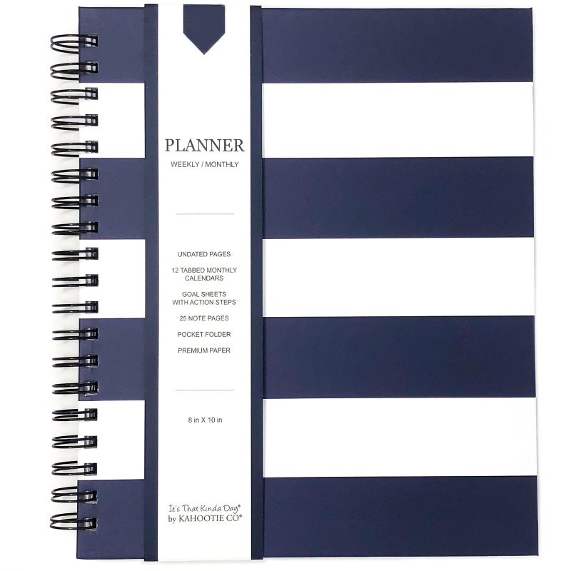 Undated Teacher Planner 8.5" x 11" Large Weekly Lesson Plan Book Botanical Floral - TF Publishing