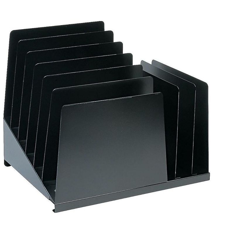 SteelMaster Slanted Combination File Eight Sections Steel 15 1/4 x 11 x 12 3/4 Black 2648S2VBK