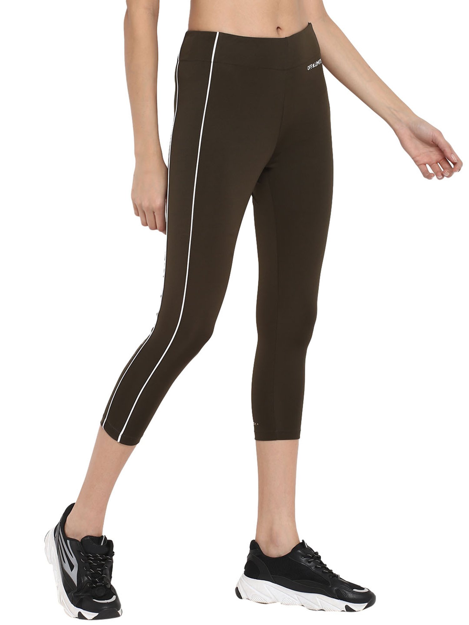 OFF LIMITS Olive Mid Rise Capris