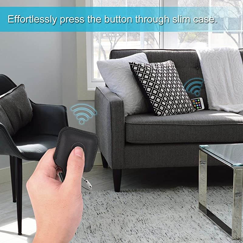 2 Pack  Genuine Leather Case for Tile Mate 2020 2018 2016 Tile Pro 2020 2018 Tile SportTile Style Key Finder Phone Finder AntiScratch Protective Skin Cover with Keychain