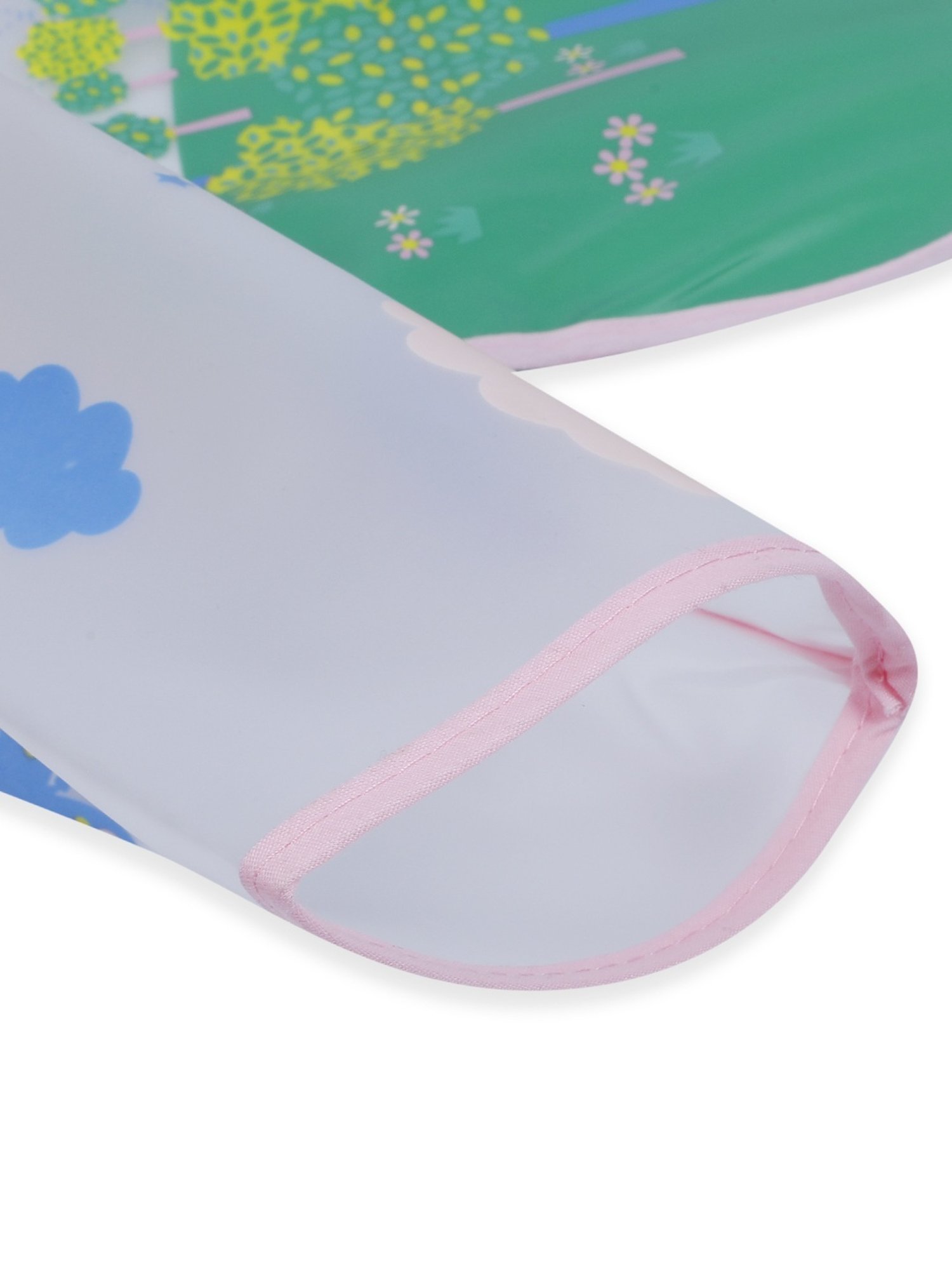 Baby Moo Kids Pink & Green Printed Bib