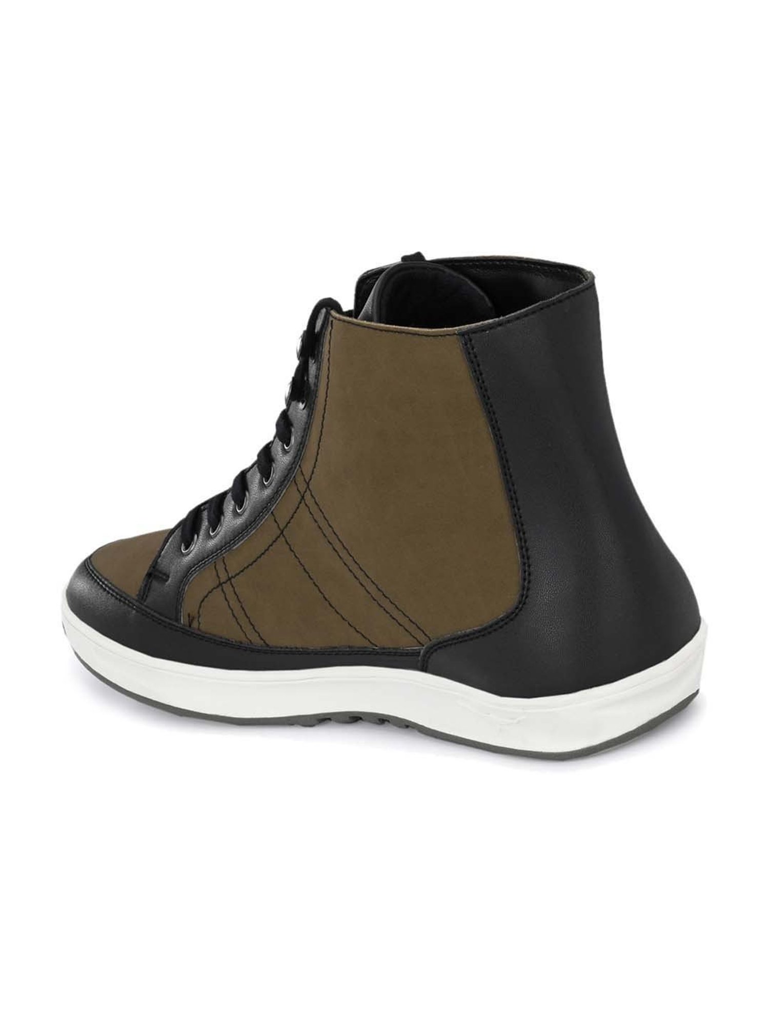 El Paso Men's Khaki Derby Boots