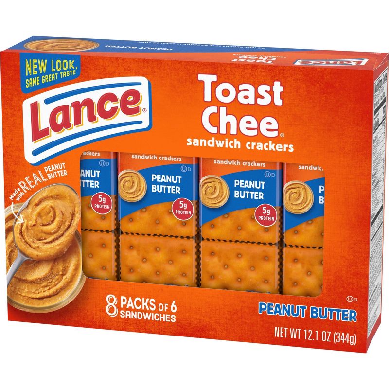 Lance Peanut Butter ToastChee Cracker Sandwiches - 1.5oz/8ct