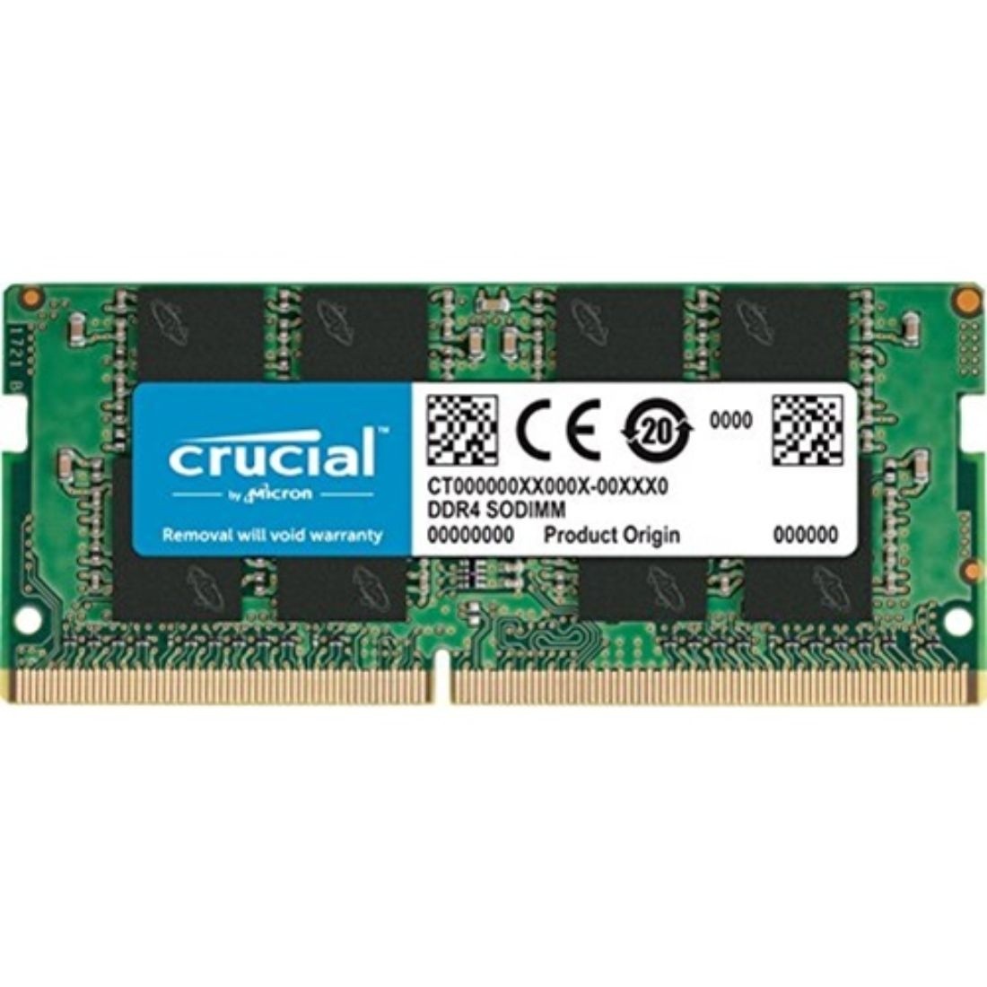 Crucial 32GB Single DDR4 3200 MT/s CL22 SODIMM 260-Pin Memory - CT32G4SFD832A