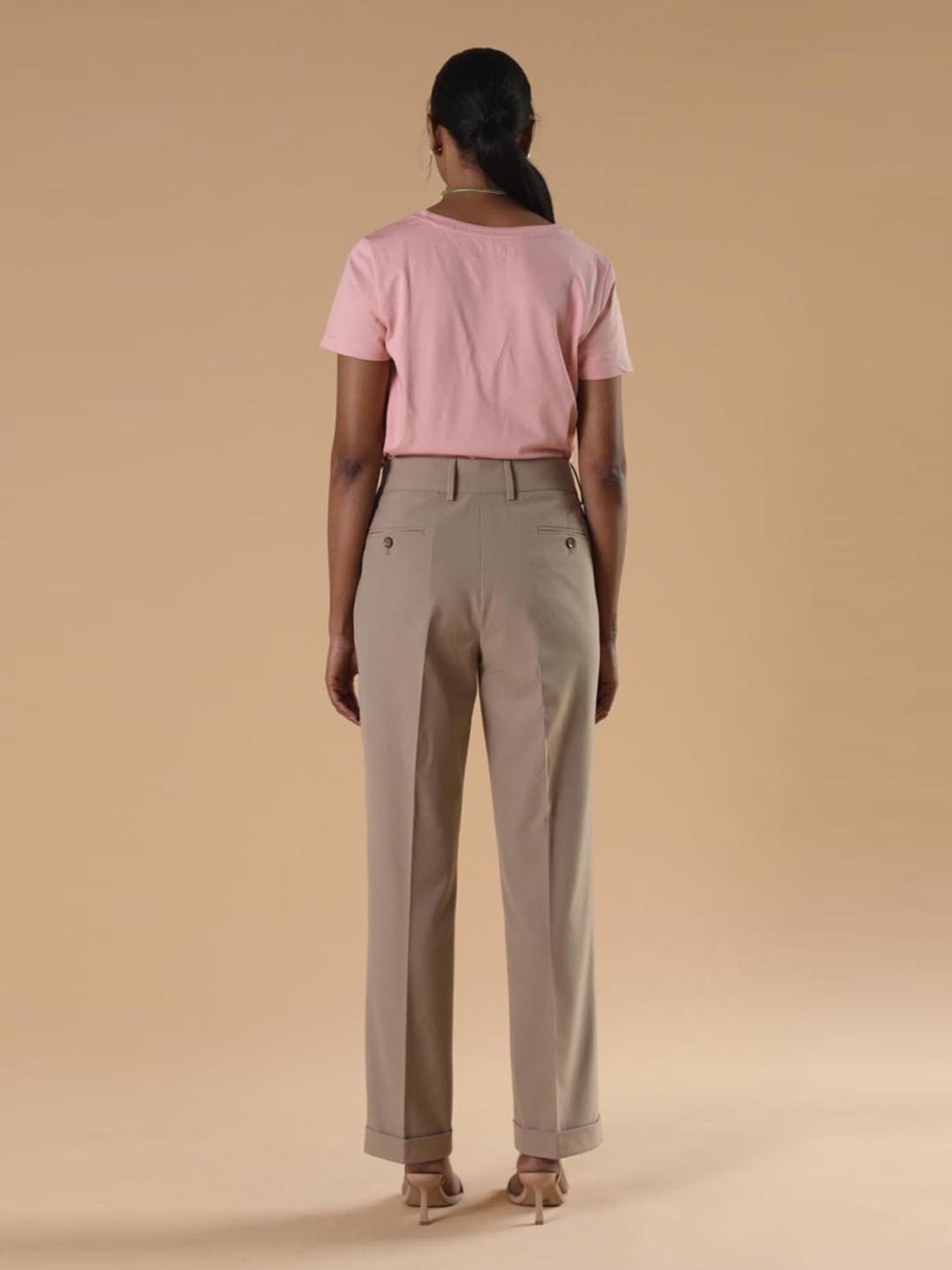 Qua Beige The Menaka Trousers