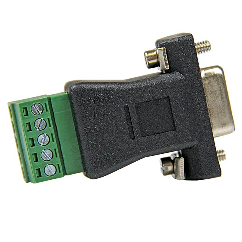 com RS422 RS485 Serial DB9 to Terminal Block Adapter Serial adapter 5 pin terminal block to DB9 M black DB92422