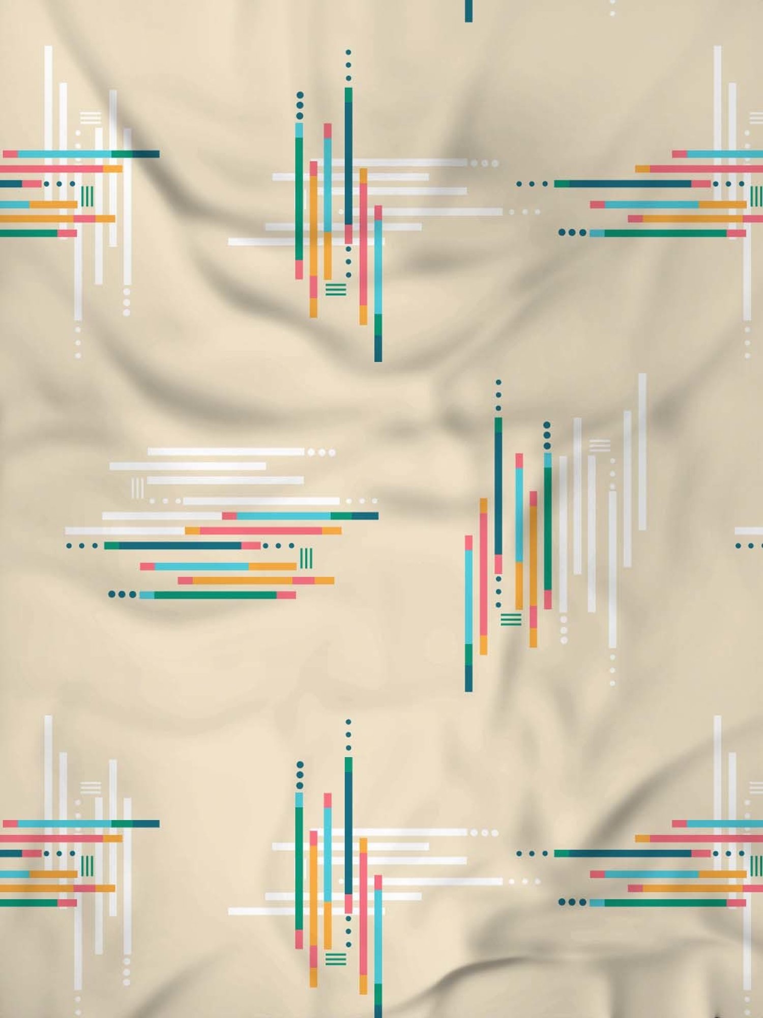 Raymond Home Beige Cotton 144 TC King Bedsheet with 2 Pillow Covers