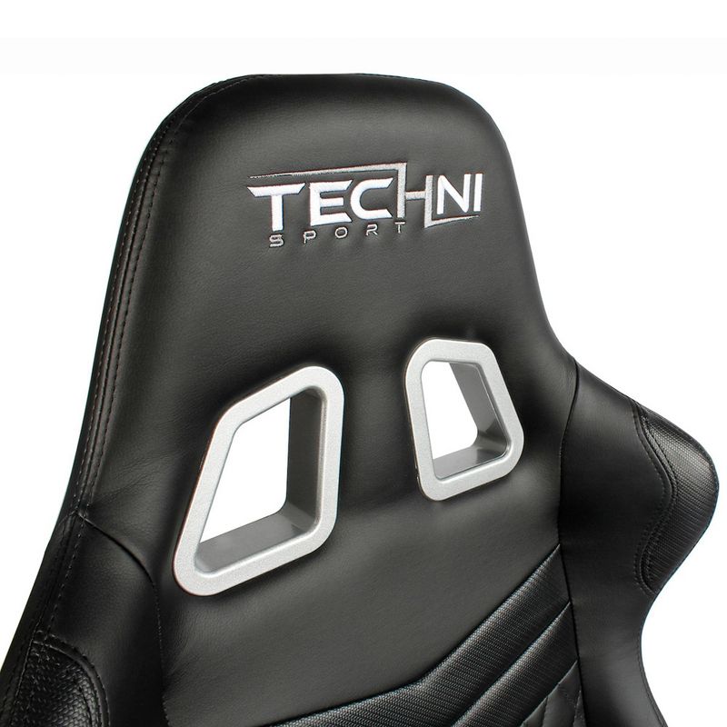 Ts-5100 Ergonomic High Back Racer Style Video Gaming Chair - Black - Techni Sport