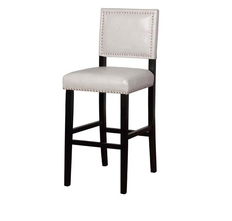 Linon Blake Dove Gray Bar Stool