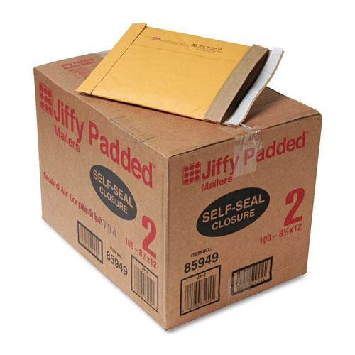 Sealed Air Jiffy Padded Self Seal Mailer #2 8 1/2 x 12 Natural Kraft 100/CT