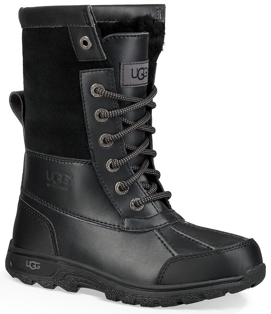 UGG&reg; Kids' Butte II Waterproof and Leather Winter Boots (Youth)