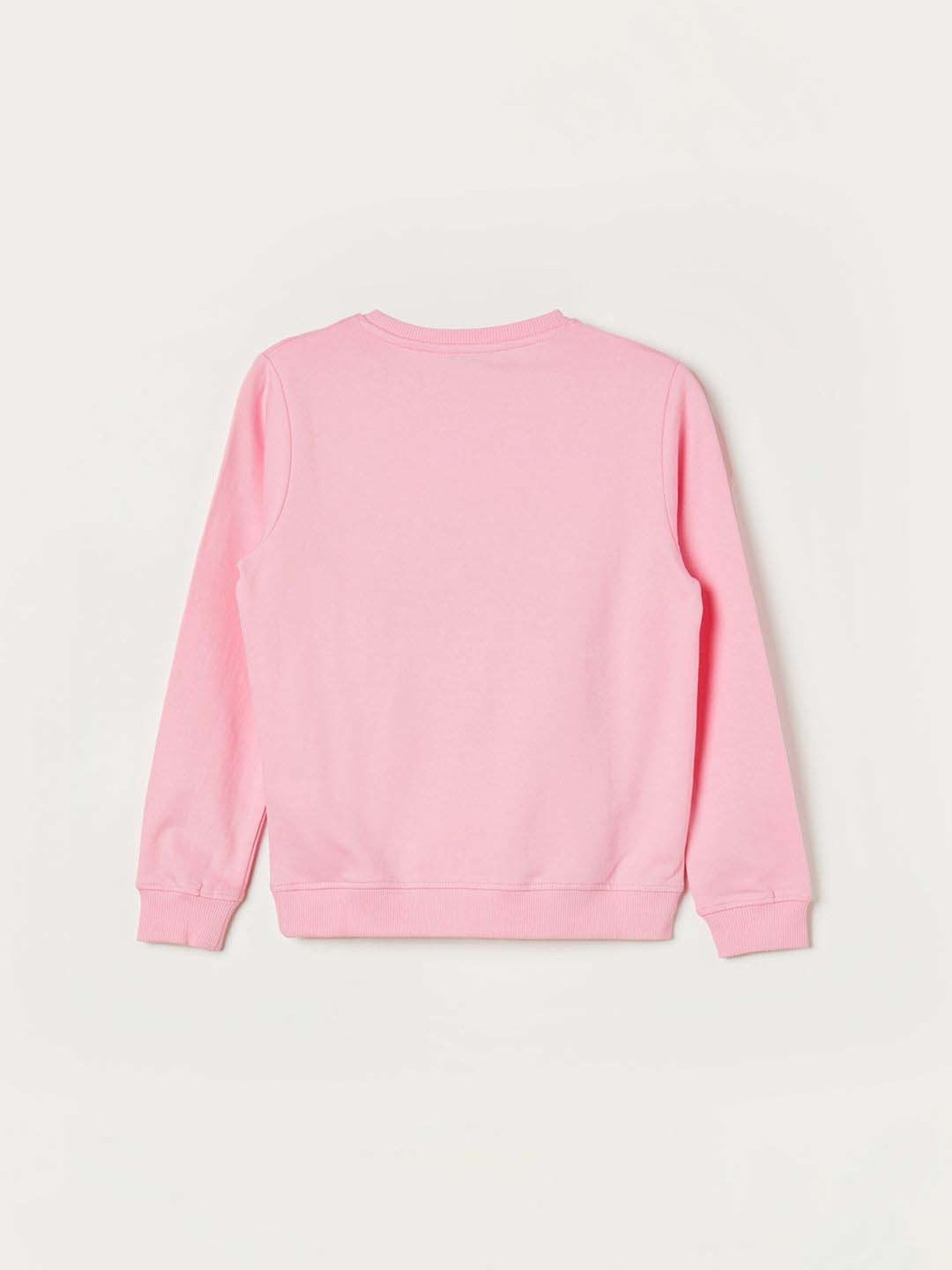 Fame Forever by Lifestyle Girls Pink Cotton Printed Full Sleeves Sweatshirt
