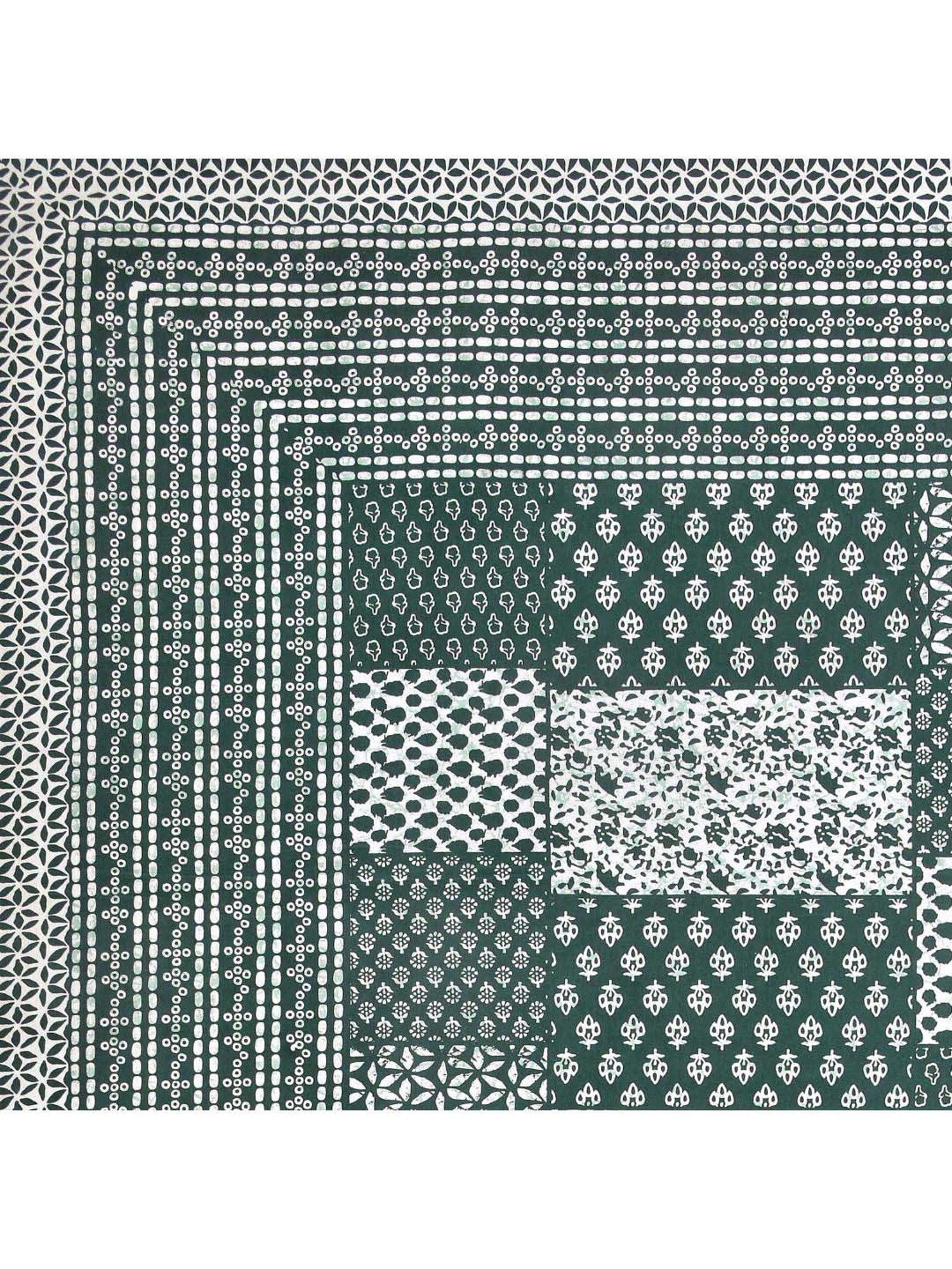 JaipurFabric Dark Green Cotton 180 TC Double Bedsheet with 2 Pillow Covers