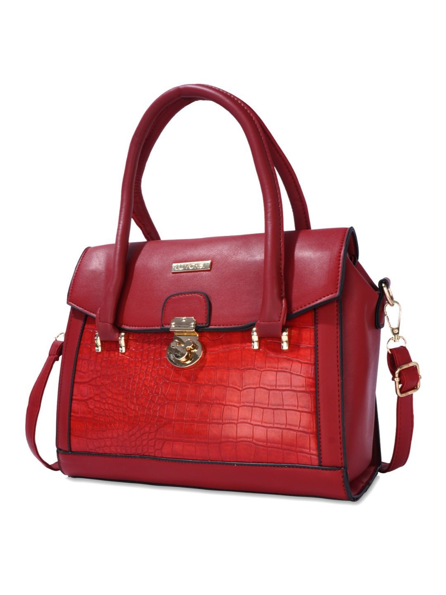 Favore Tan Solid Medium Satchels