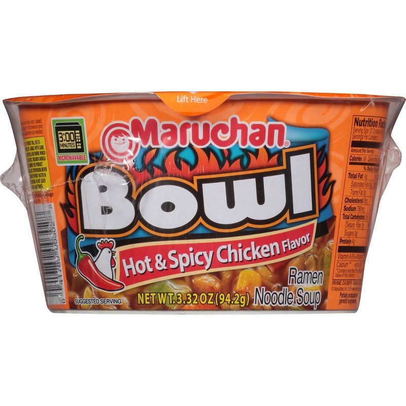 Maruchan Bowl Hot & Spicy Chicken - 3.32oz