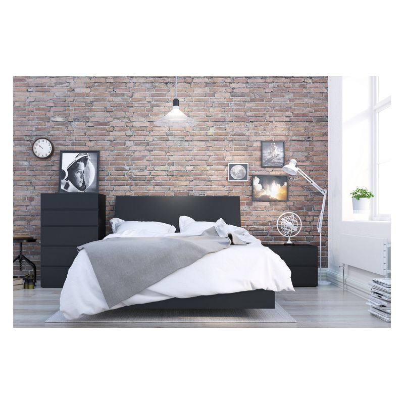 Avenue Platform Bed Full Black - Nexera