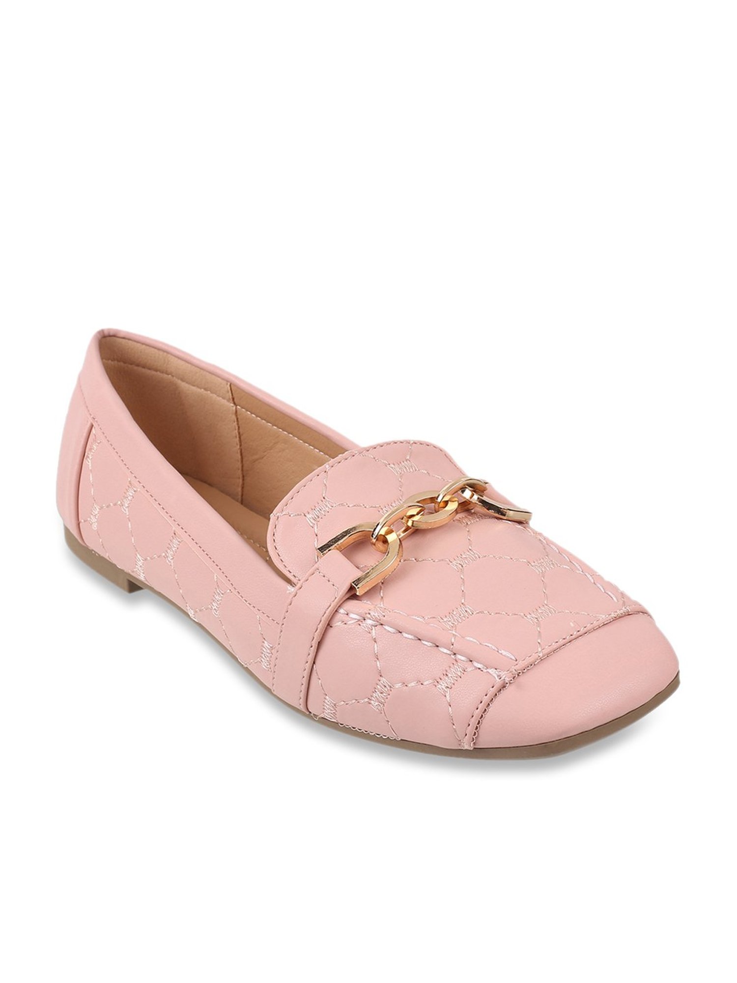 Mochi Women's Pink Casual Loafers