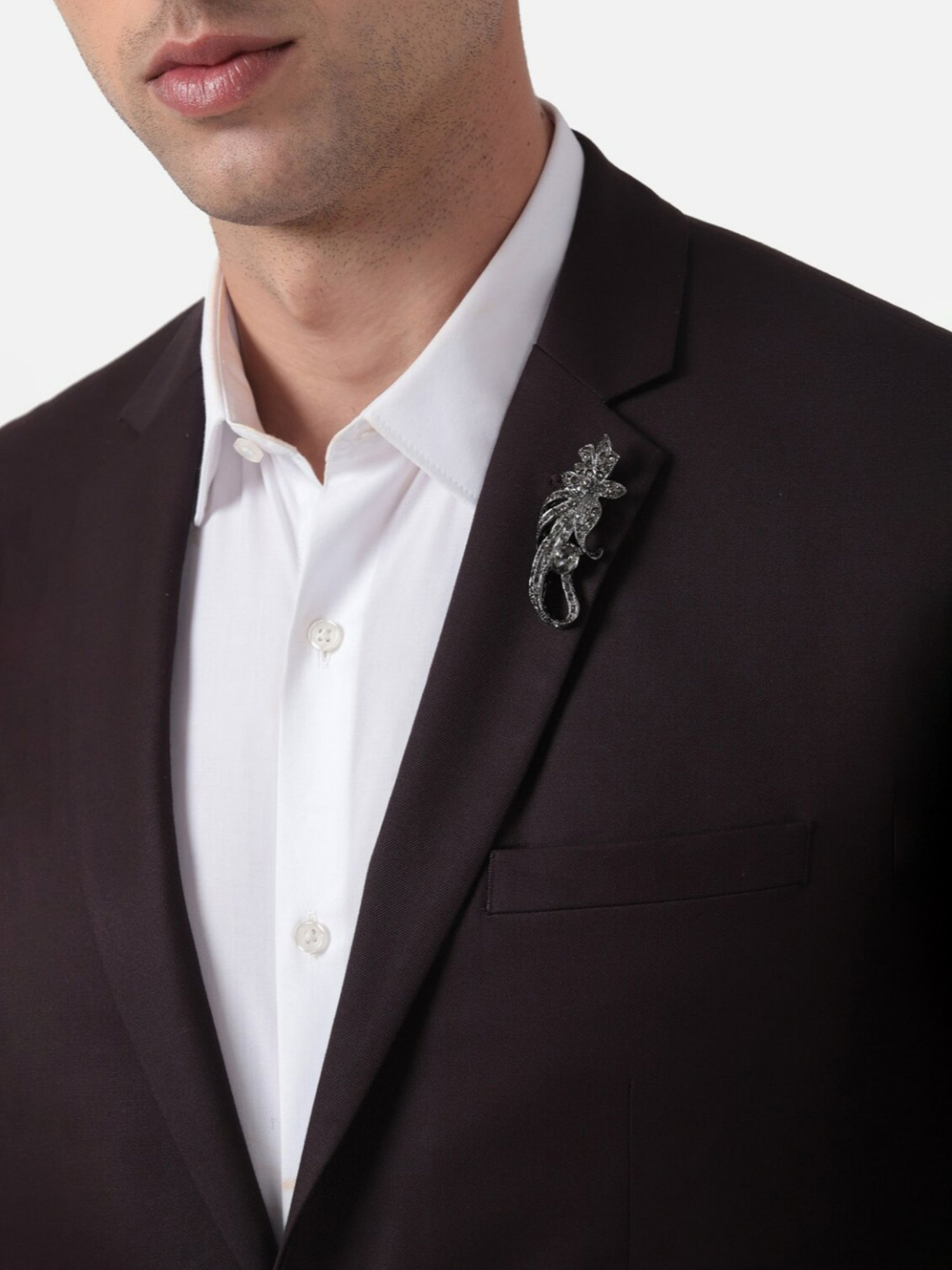 Van Heusen Black Lapel Pin