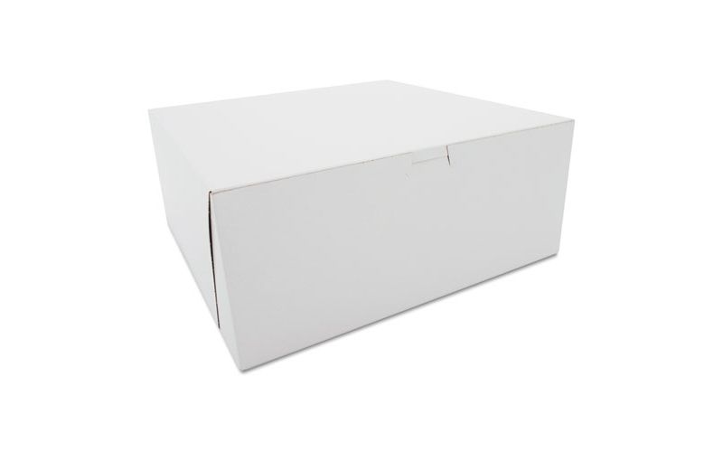 SCT Tuck-Top Bakery Boxes Paperboard White 12 x 12 x 5 0987