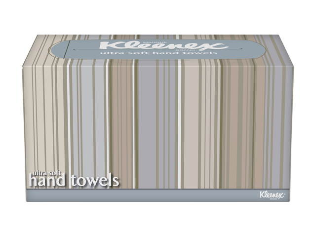 Kleenex Hand Towels (11268), Ultra Soft and Absorbent, Pop-Up Box, 70 Paper Hand Towels / Box