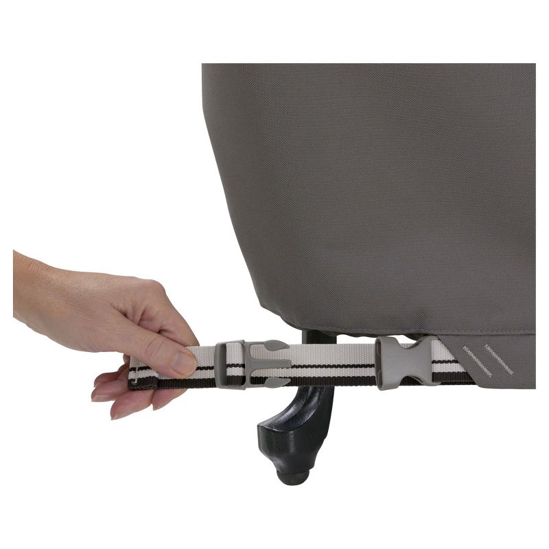 Ravenna Patio Round Table And Chair Cover - 70" DIA x 23" - Dark Taupe - Classic Accessories